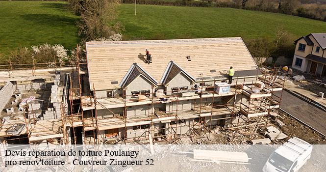 Devis réparation de toiture  poulangy-52800 pro renov'toiture - Couvreur Zingueur 52