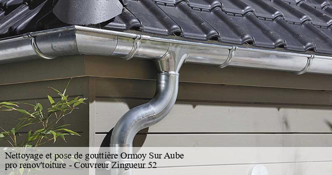Nettoyage et pose de gouttière ormoy-sur-aube-52120 pro renov'toiture - Couvreur Zingueur 52
