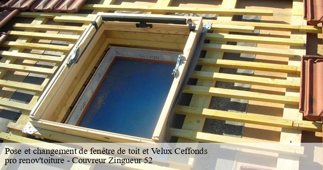 Pose et changement de fenêtre de toit et Velux ceffonds-52220 pro renov'toiture - Couvreur Zingueur 52