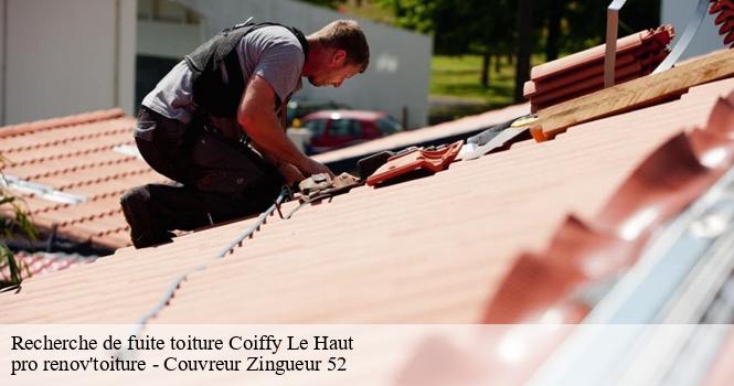 Recherche de fuite toiture coiffy-le-haut-52400 pro renov'toiture - Couvreur Zingueur 52